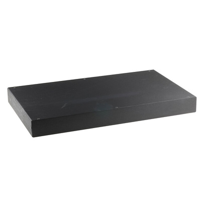 RS PRO Black Anodised Aluminium Instrument Case, 442 x 254 x 45mm