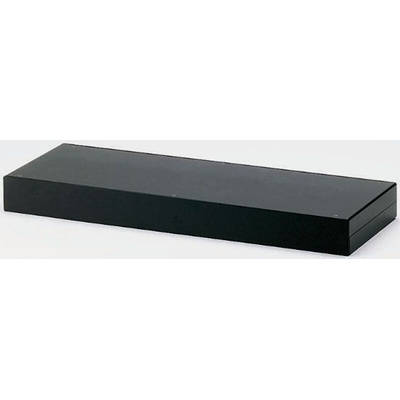 RS PRO Black Anodised Aluminium Instrument Case, 442 x 153 x 88mm