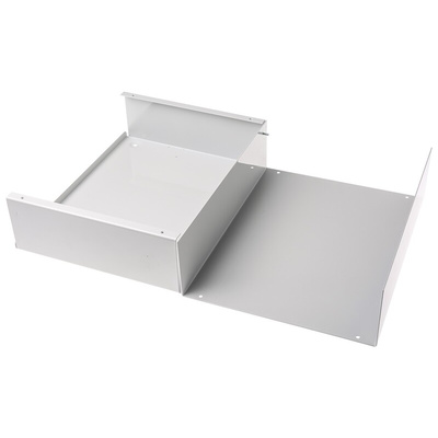 RS PRO Grey Cold Rolled Steel Instrument Case, 350 x 270 x 95mm