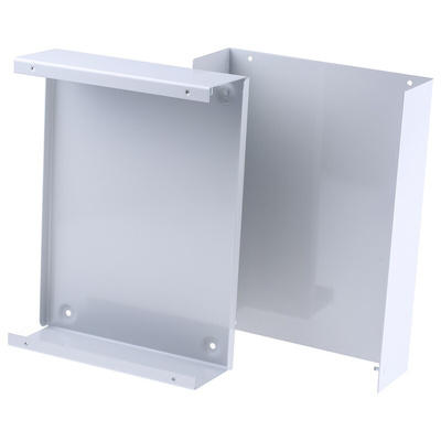 RS PRO Grey Cold Rolled Steel Instrument Case, 310 x 230 x 80mm