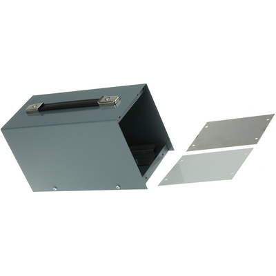RS PRO Grey Cold Rolled Steel Instrument Case, 245 x 137 x 105mm