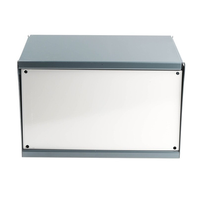 RS PRO Grey Cold Rolled Steel Instrument Case, 254 x 197 x 159mm