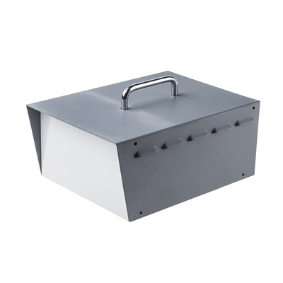 Hammond 518 Grey Steel Instrument Case, 248 x 197 x 121mm