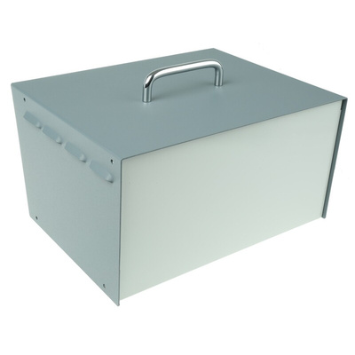 Hammond 518 Grey Steel Instrument Case, 197 x 298 x 159mm