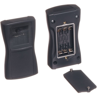 Bopla BOS-Streamline Series Grey ABS Handheld Enclosure, Integral Battery Compartment, Display Window, IP40, 119.3 x