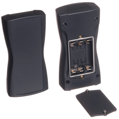 Bopla BOS-Streamline Series Grey ABS Handheld Enclosure, Integral Battery Compartment, IP40, 159.4 x 77.9 x 33.5mm