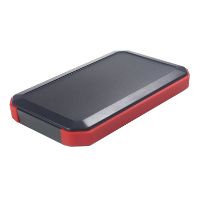 Takachi Electric Industrial WH Series Black, Red ABS Handheld Enclosure, Integral Battery Compartment, 88 x 146 x 20mm