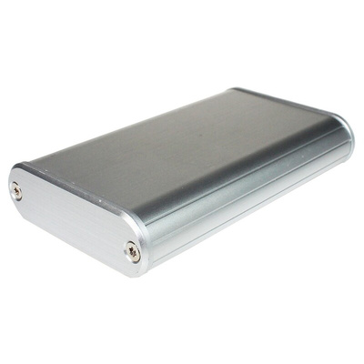 Takachi Electric Industrial MXA Series Silver Aluminium Handheld Enclosure, 57 x 96 x 18mm