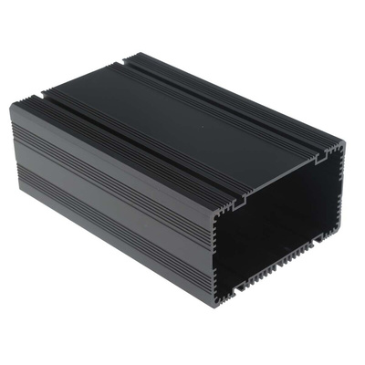 RS PRO Black Anodised Aluminium Instrument Case, 165 x 105 x 61mm