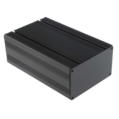 RS PRO Black Anodised Aluminium Instrument Case, 165 x 105 x 61mm