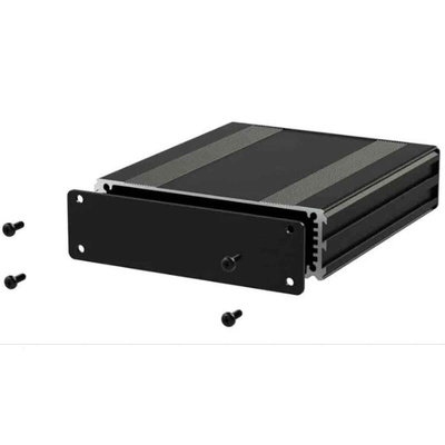 RS PRO Black Aluminium Instrument Case, 160 x 108.5 x 30mm