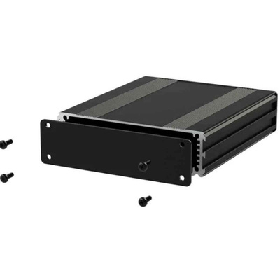 RS PRO Black Aluminium Instrument Case, 220 x 108.5 x 30mm
