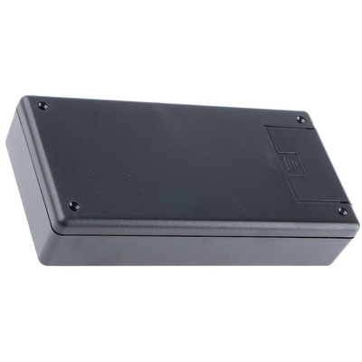 Hammond 1599 Series Black Flame Retardant ABS Handheld Enclosure, Integral Battery Compartment, IP54, 170 x 85 x 34mm