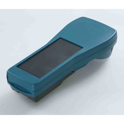 Rose Taguan Series Blue, Green ABS Handheld Enclosure, Integral Battery Compartment, Display Window, IP40, 180 x 84 x
