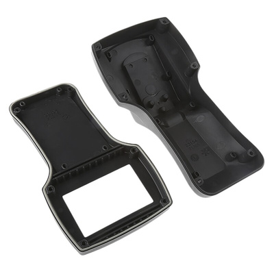 Rose Beluga Series Grey Polyamide Handheld Enclosure, Display Window, IP65, 220 x 85 x 51mm
