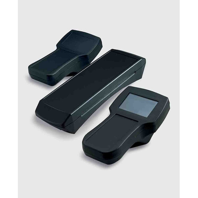 Rose Beluga Series Grey Polyamide Handheld Enclosure, Display Window, IP65, 220 x 85 x 51mm