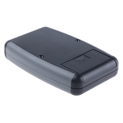 Hammond 1553 Series Black ABS Handheld Enclosure, Integral Battery Compartment, IP54, 117.24 x 79 x 24mm