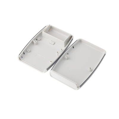 Hammond 1553 Series Grey ABS Handheld Enclosure, Integral Battery Compartment, IP54, 117.24 x 79 x 24mm