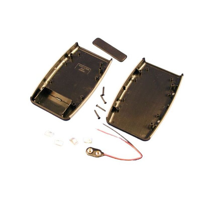 Hammond 1553 Series Black ABS Handheld Enclosure, Integral Battery Compartment, IP54, 147.24 x 89 x 25mm
