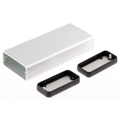 Hammond 1455 Series Silver Anodised Aluminium Hand Held Enclosure, , IP54, 120 x 54 x 23mm