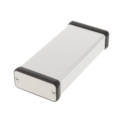 Hammond 1455 Series Silver Anodised Aluminium Hand Held Enclosure, , IP54, 120 x 54 x 23mm