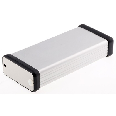 Hammond 1455 Series Silver Anodised Aluminium Hand Held Enclosure, , IP54, 120 x 54 x 23mm