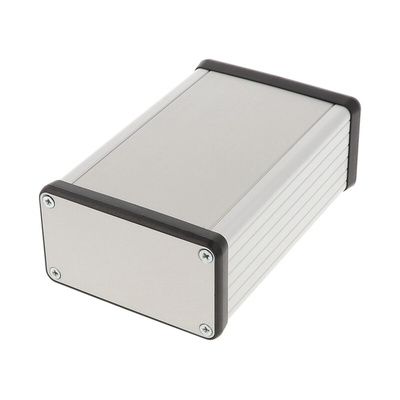 Hammond 1455 Series Silver Anodised Aluminium Handheld Enclosure, , IP54, 120 x 78 x 43mm