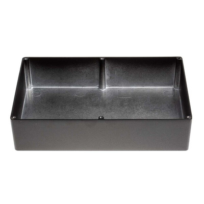 RS PRO Black Die Cast Aluminium Enclosure, Black Lid, 222.1 x 145.9 x 55.9mm