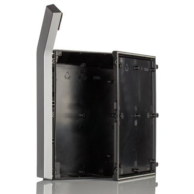 Rose Norvent Series Black, Silver, ABS Handheld Enclosure, Display Window, IP65, 166 x 274 x 50mm