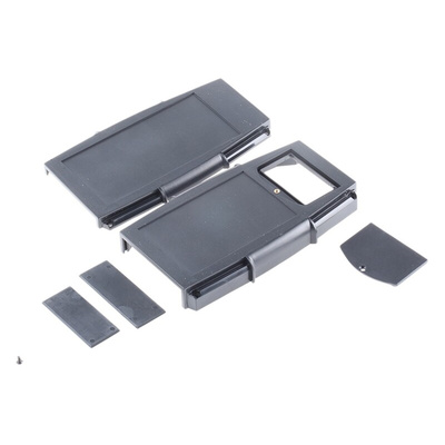 CAMDENBOSS 66 Series Black ABS Handheld Enclosure, Integral Battery Compartment, IP65, 185 x 110 x 35mm