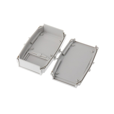 CAMDENBOSS 66 Series Grey ABS Handheld Enclosure, Integral Battery Compartment, IP65, 145 x 95 x 35mm