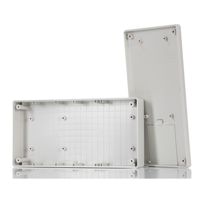 Hammond 1599 Series Grey ABS Handheld Enclosure, Integral Battery Compartment, IP54, 220 x 110 x 44.8mm