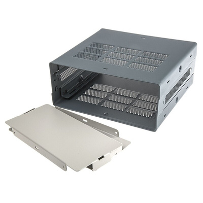 RS PRO RAL 7035 Light Grey Steel Instrument Case, 279 x 305 x 131mm
