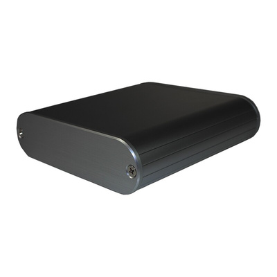 Takachi Electric Industrial MXA Series Black Aluminium Handheld Enclosure, , 112 x 110 x 30mm