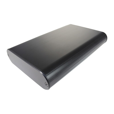 Takachi Electric Industrial MXA Series Black Aluminium Handheld Enclosure, , 96 x 57 x 18mm