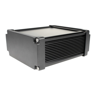 Takachi Electric Industrial AWN Black Aluminium Heat Sink Case, 275 x 156.3 x 81.3mm