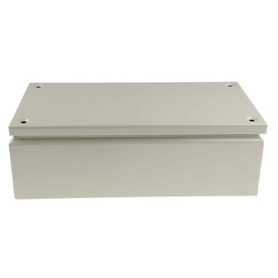 RS PRO Grey Steel Junction Box, IP66, 400 x 200 x 120mm