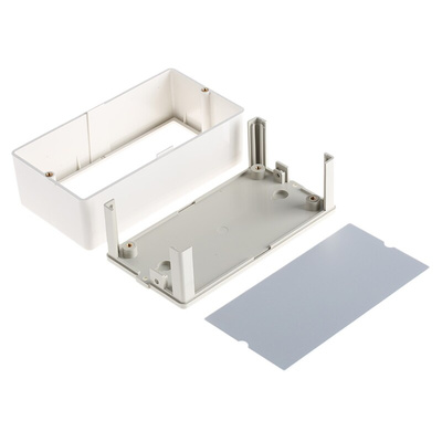 OKW Flat-Pack Case White ABS Instrument Case, 120 x 65 x 40mm