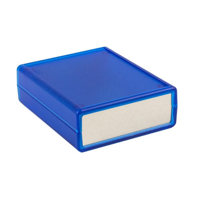 Hammond Transparent Blue ABS Instrument Case, 95 x 76 x 30mm