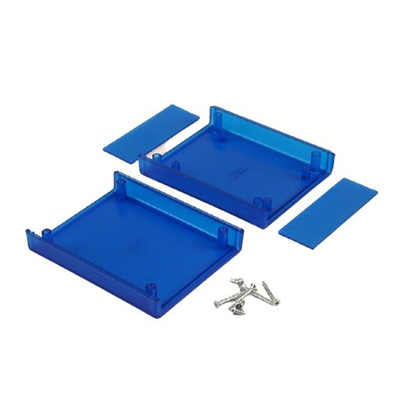 Hammond Transparent Blue ABS Instrument Case, 95 x 76 x 30mm