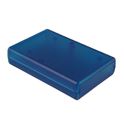 Hammond Transparent Blue ABS Instrument Case, 109 x 74 x 25mm