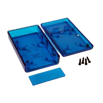 Hammond Transparent Blue ABS Instrument Case, 112 x 66 x 28mm