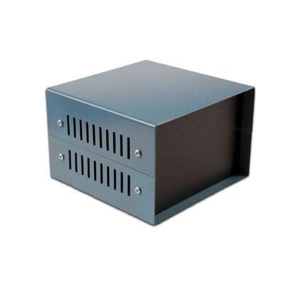 Hammond 1458 Blue, Aluminium & Steel Steel Case, 203 x 203 x 76mm