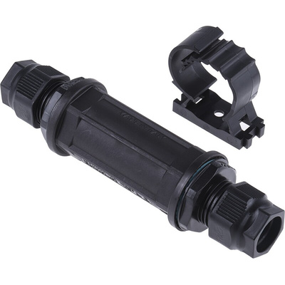RS PRO Black Nylon Junction Box, IP68, 5 Terminals