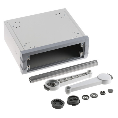 METCASE Unimet Grey Aluminium Instrument Case, 190 x 230 x 85mm