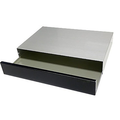Takachi Electric Industrial YM Black Aluminium Project Box, 90 x 60 x 20mm