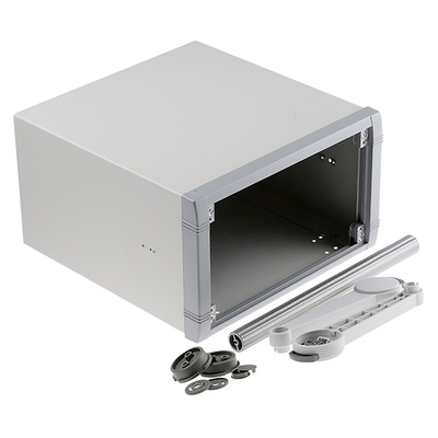 METCASE Unimet Grey Aluminium Instrument Case, 260 x 250 x 150mm