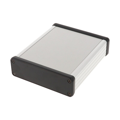 Hammond 1455 Clear Anodised Aluminium Enclosure, 120 x 103 x 31mm