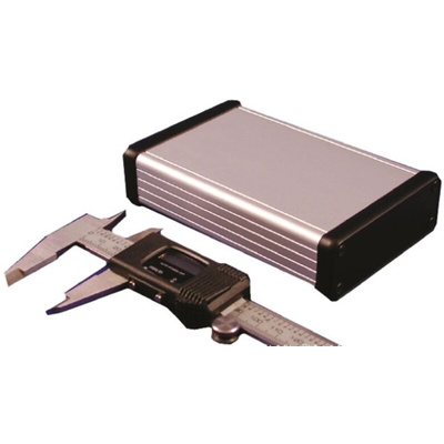 Hammond 1455 Silver Anodised Aluminium Enclosure, 120 x 81.13 x 30.13mm