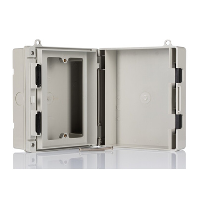 RS PRO Grey ABS Junction Box, IP65, 170 x 140 x 80mm